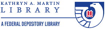 Kathryn A. Martin Library, a Federal Depository Library. Logo of Government Printing Office