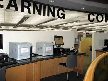 Second Floor Printer Stations in the curved area